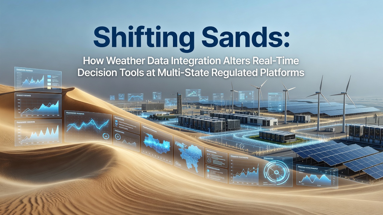 Weather data streams feeding into multi-state platform dashboards for real-time operational adjustments